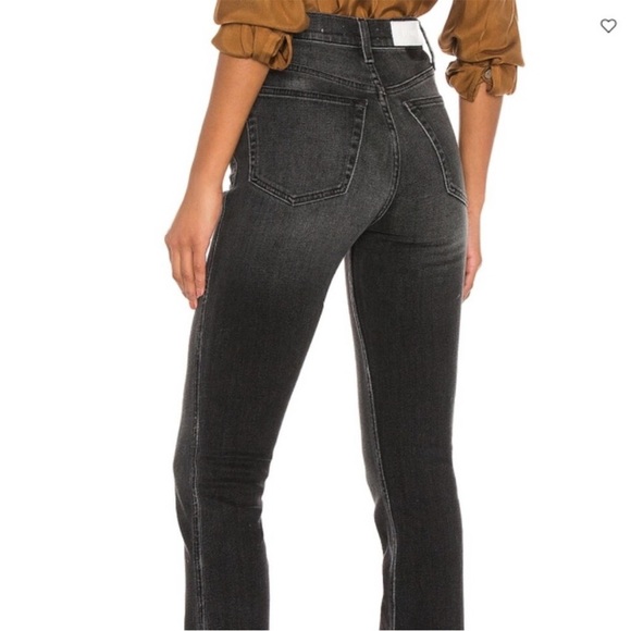 Re/Done 80s Slim Straight Black Jean Size 27 Button Fly Revolve - Picture 2 of 11